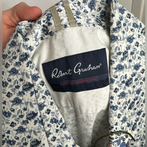 Robert Graham Modern Americana Men’s XL Tailored Fit Long Sleeve Shirt - Picture 3 of 7